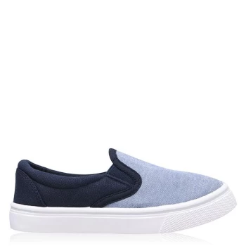 Image of SoulCal Naha Slip On Trainers Childrens - Blue/Navy