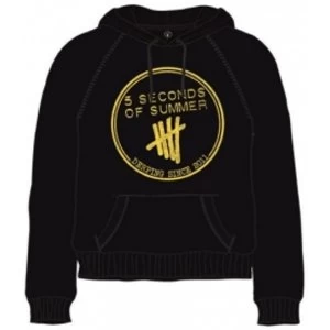 Image of 5 Seconds of Summer Derping Stamp Hoodie Black Medium