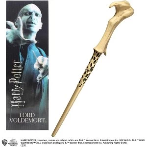 Image of Lord Voldemort PVC Wand and Prismatic Bookmark by The Noble Collection
