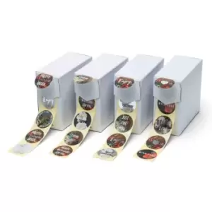 Image of Rillprint Gift Stickers 250 Pcs X 4 Rolls Metallic