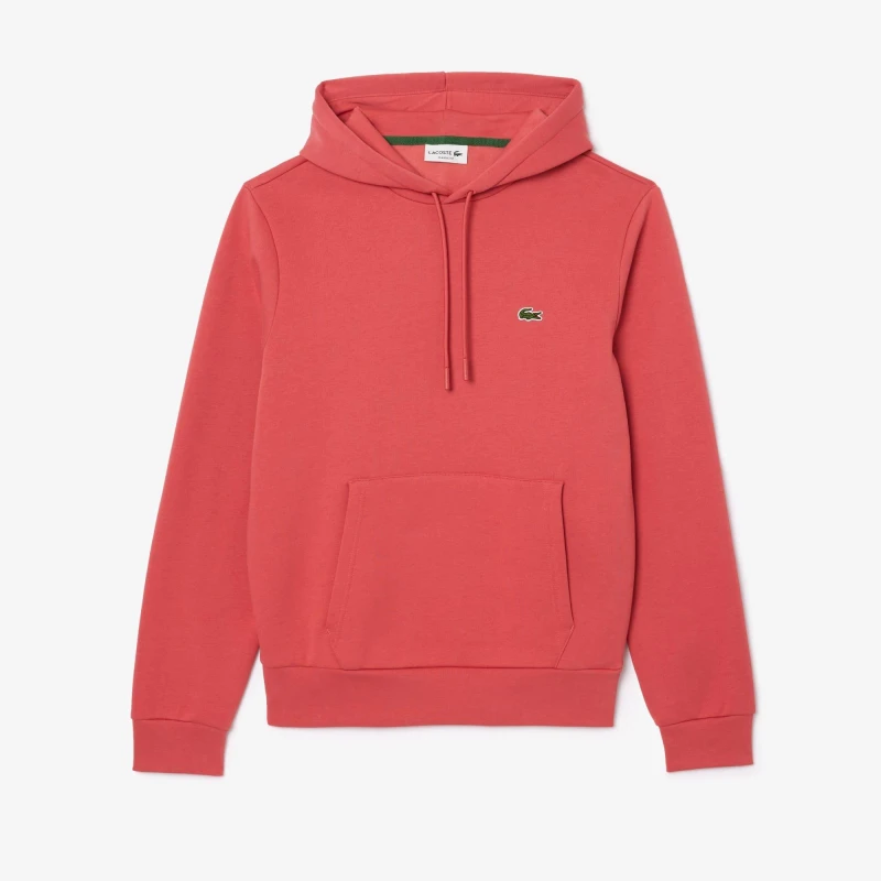 Image of Lacoste Organic Cotton Hoodie Red male XS