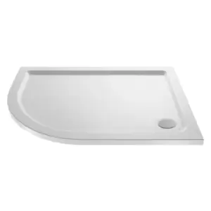 Image of Hudson Reed Offset Quad Shower Tray Left Hand 1000 x 800mm - White