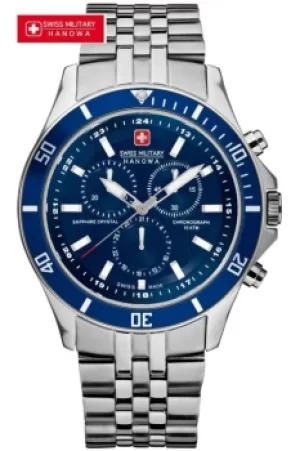 Image of Mens Swiss Military Hanowa Flagship Chronograph Watch 6-5183.7.04.003