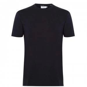 Image of Calvin Klein Liquid Tonal T Shirt - Calvin Navy
