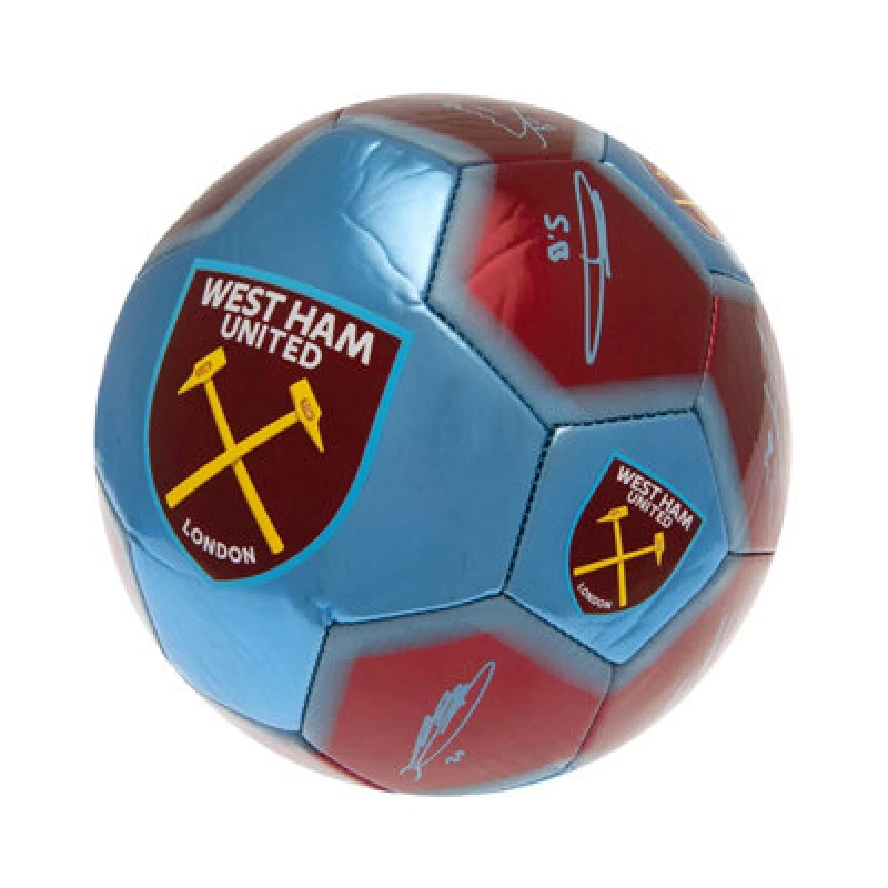 Image of West Ham United Fc Signature Football Sky Blue/claret (1)