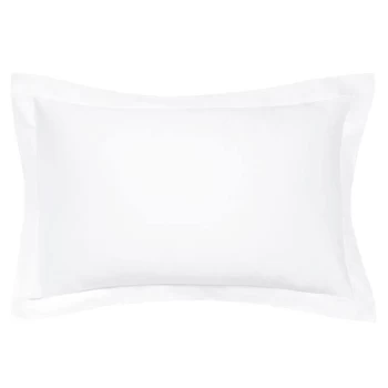 Image of Bedeck of Belfast Finelinens 1000TC Plain Dye Oxford Pillowcase - WHITE