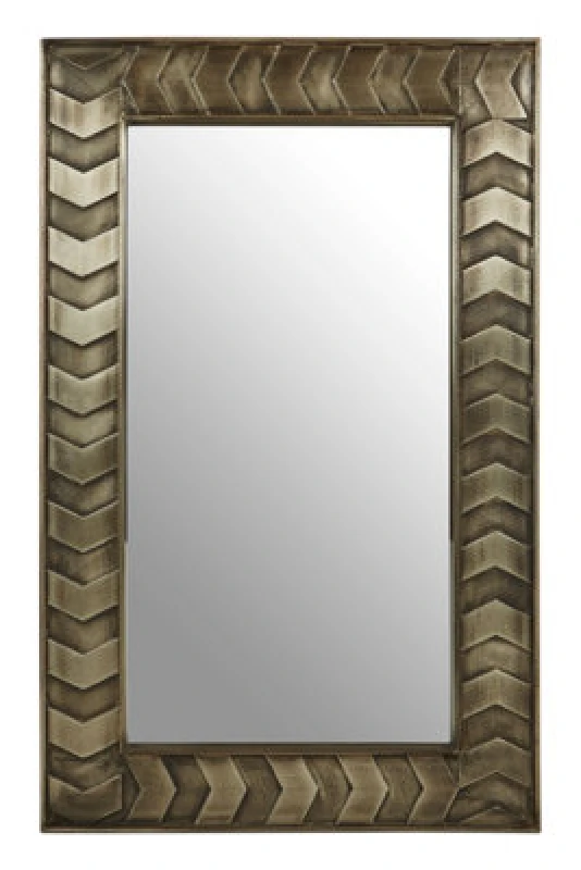 Image of Orsina Sirsa Wall Mirror, Silver, Metal, Wood, Glass