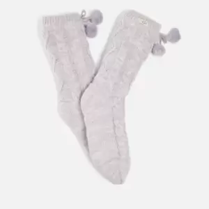 Image of UGG Pom Pom Fleece Lined Crew Socks