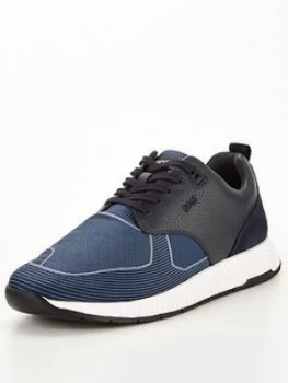 Image of Hugo Boss Titanium Runner Trainers Navy Size 6 Men