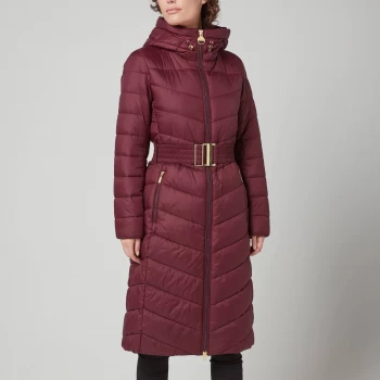 Image of Barbour International Womens Lineout Quilted Jacket - Merlot - UK 12