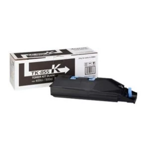 Image of Kyocera TK855K Black Laser Toner Ink Cartridge