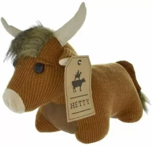 Image of Hetty the Highland Cow Door Stopper Brown 32cm