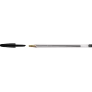 Image of BIC Disposable ballpoint pen Cristal Black 0.4mm indelible/no VOCs: Yes 8373639