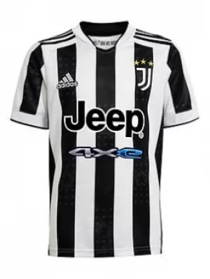 Image of adidas Juventus Youth Home 20/21 Shirt, White/Black, Size 7-8 Years