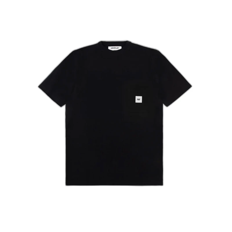 Image of Caterpillar T-Shirt Caterpillar Basic Pocket Noir Unisex XS