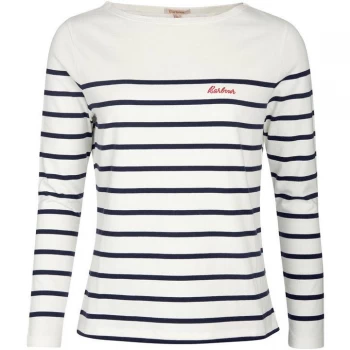 Image of Barbour Bradley Top - Cloud/Navy