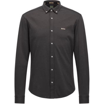 Image of Boss Biado R Longsleeve Shirt - Black