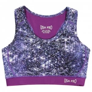 Image of USA Pro Fitness Crop Top Junior Girls - Sparkle Print