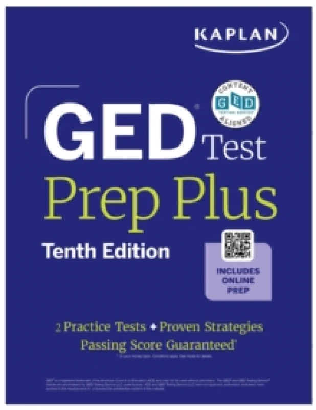 Image of GED Test Prep Plus, Tenth Edition (2026): Includes a Diagnostic Pretest, 2 Full Length Practice Tests, 1000+ Practice Questions, and 60+ Online Videos