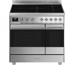 Image of SMEG C92IPX9 90cm Electric Induction Range Cooker - Stainless Steel