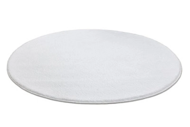 Image of RugsX Modern Washing Carpet Lindo Circle White, Anti-Slip, Shaggy Circle 100 Cm