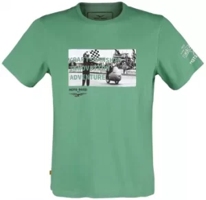 Image of Timberland Moto Guzzi Front Graphic Tee T-Shirt green