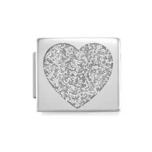Image of Nomination GLAM Glitter Heart Charm