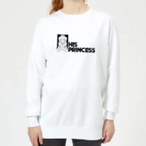 Image of Super Mario His Princess Womens Sweatshirt - White - S