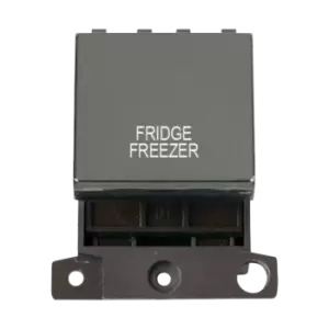 Image of Click Scolmore MiniGrid 20A Double-Pole Ingot Fridge Freezer Switch Black Nickel - MD022BN-FF