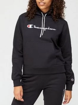 Image of Champion Hooded Sweatshirt - Black Size M Women