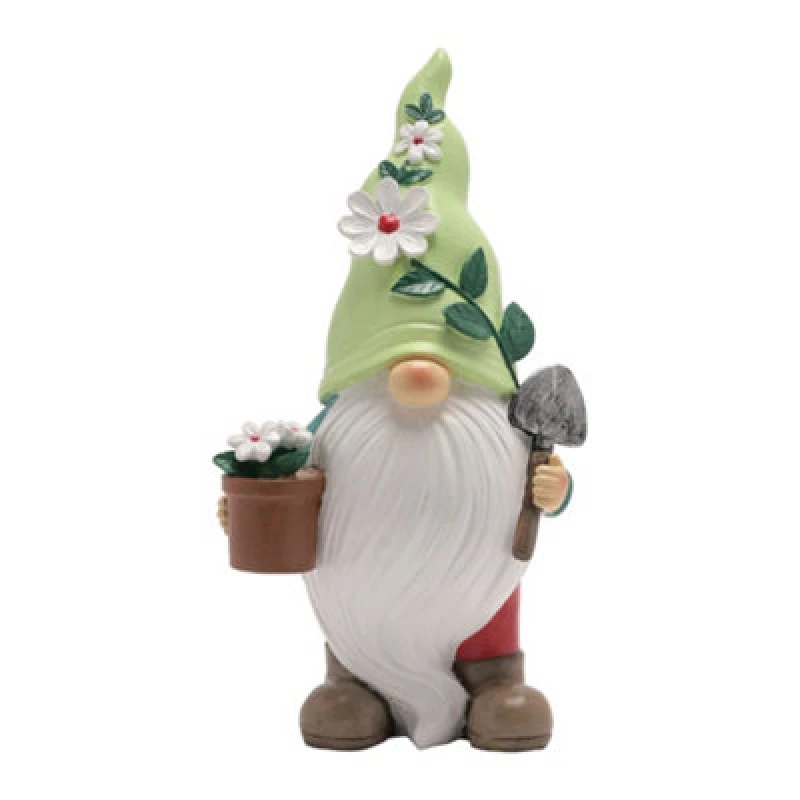 Image of Country Living Flower Gonk With Pot Figurine