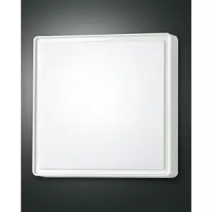 Image of Fabas Luce Oban Outdoor Surface Mounted Downlight White Glass, E27, IP65