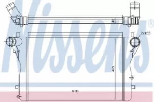Image of Nissens Intercooler Turbo charger 96420