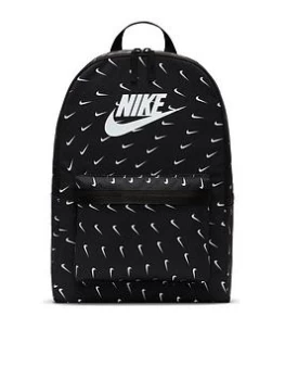 Image of Nike Heritage Wavy Swoosh Backpack - Black, Women