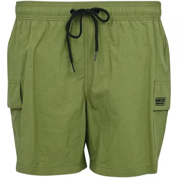 Image of Barbour International Cargo Swim Shorts - Grn Mltry GN27