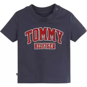 Image of Tommy Hilfiger Babies Logo T-Shirt - Blue