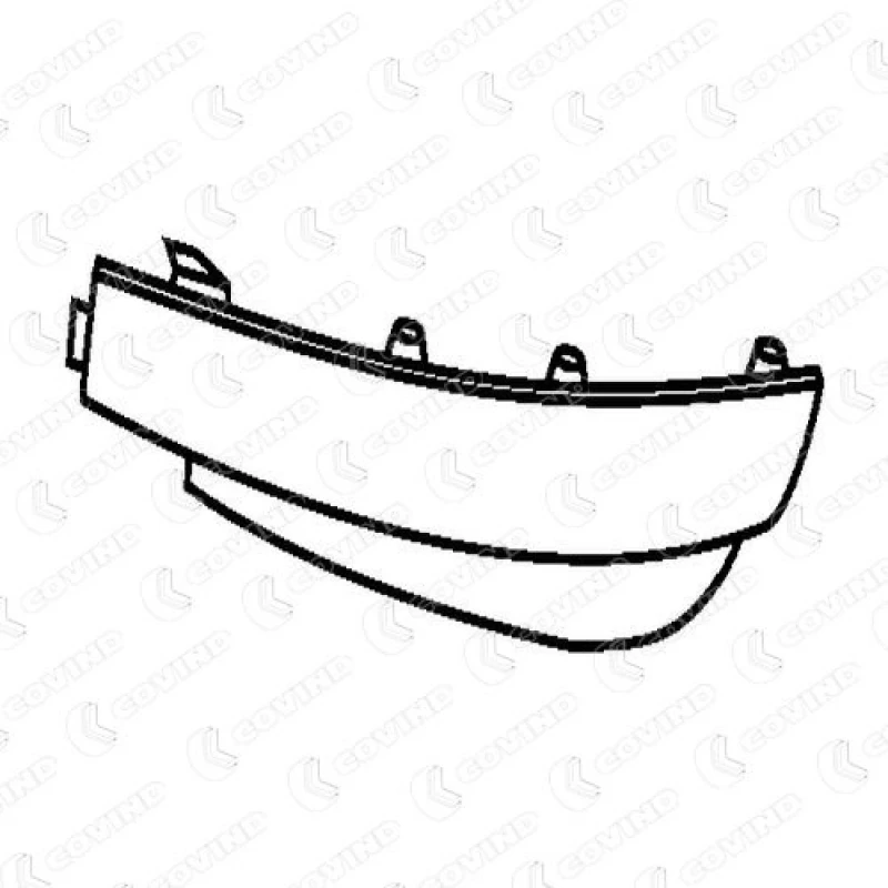 Image of COVIND 560/112 Bumper Left, Black Bumper (938)