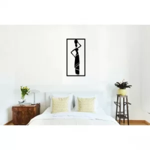 Image of Afrikal? K?zlar_2 Black Decorative Metal Wall Accessory