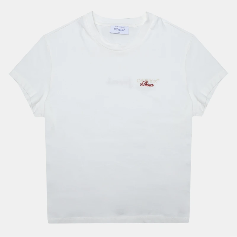Image of Off White Womens Jndl T-Shirt White Beige female 8 (XS)
