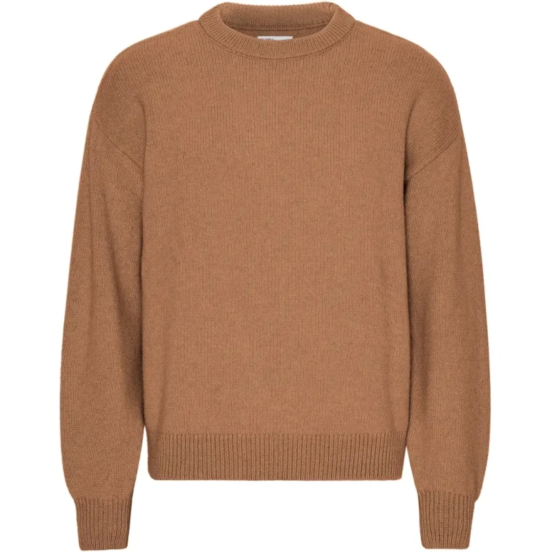 Image of Colorful Standard Oversized round-neck sweater Colorful Standard Sahara Camel Marron Unisex L