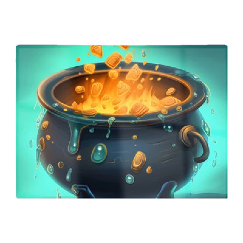 Image of Warren Reed Designer Bubbling Cauldron Splashart Chopping Board