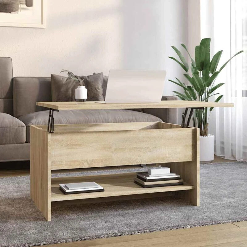 Image of VIDAXL Coffee Table Sonoma Oak 80x50x40cm Engineered Wood Vidaxl 8720286971024