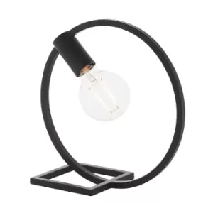 Image of Table Lamp Matt Black 10W LED E27 Bedside Light Base Only e10767