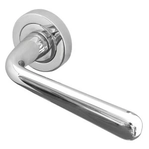 Image of Jedo Laguna Door Handle on Round Rose