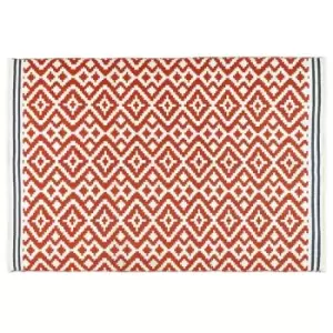 Image of Origins Aztec Rug Terracotta and Grey 200 x 290cm