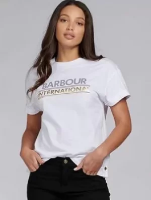 Image of Barbour International Sitka Tee -white, White, Size 14, Women