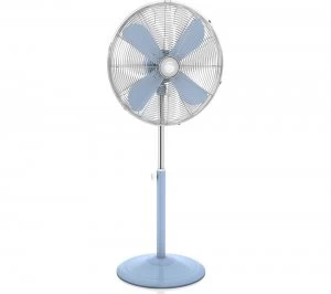 Image of Swan Retro 16" Pedestal Fan - Blue