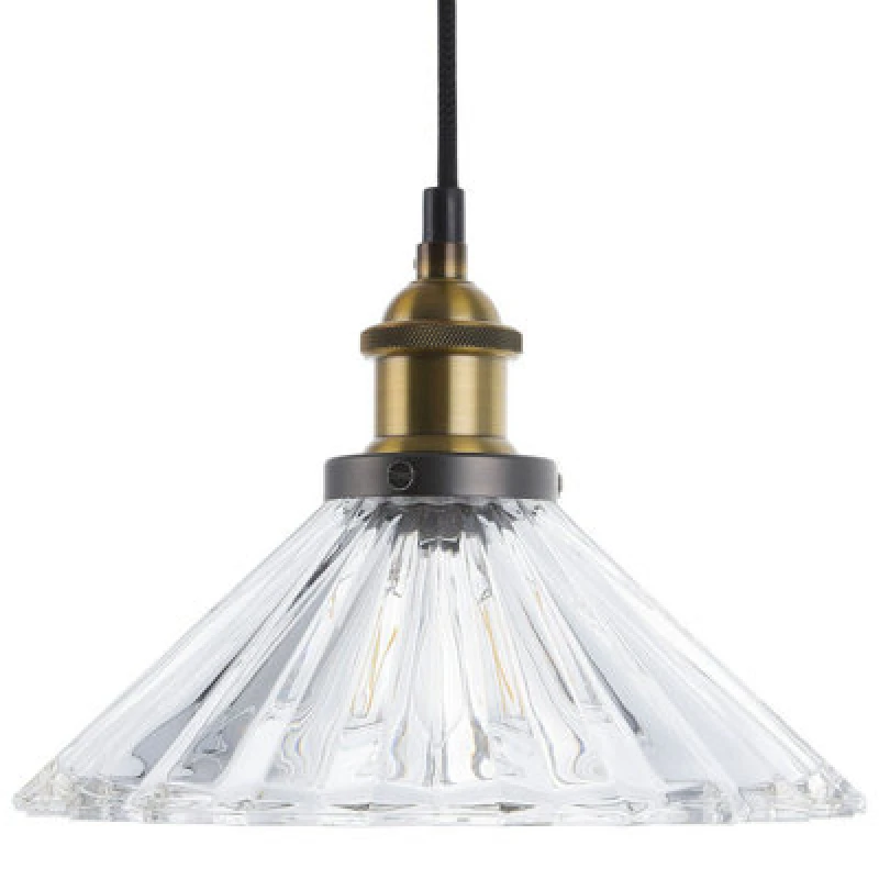 Image of Beliani Pendant Lamp Colorado Glass Transparent