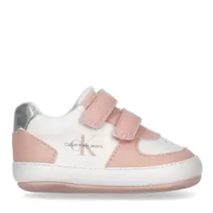 Image of Calvin Klein Jeans CKJ Jean Crib Shoes Bb33 - Pink