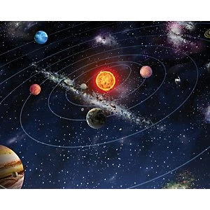 Image of ohpopsi Solar System Wall Mural Multi 14.4m L